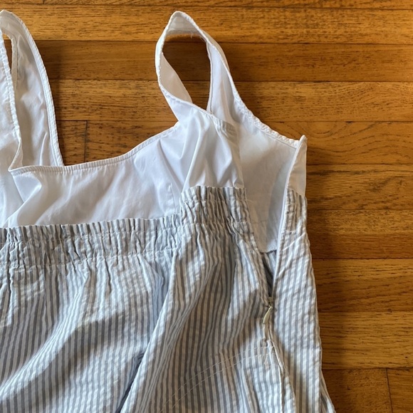 Zara Basic Striped Dress With Pockets Size M - Picture 4 of 6